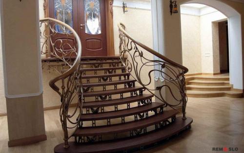 КОВАНОЕ ОГРАЖДЕНИЕ ЛЕСТНИЦЫ №160