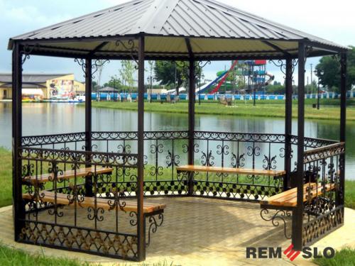Кованая беседка №48