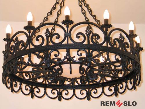 Кованая люстра №12