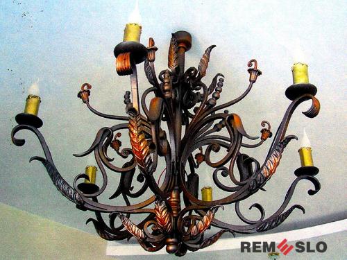 Кованая люстра №13