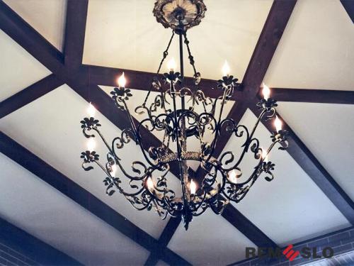 Кованая люстра №3