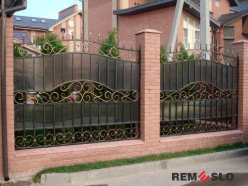 Кованый забор №107