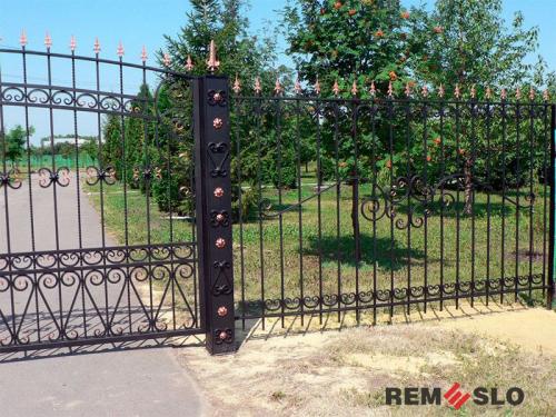 Кованый забор №134