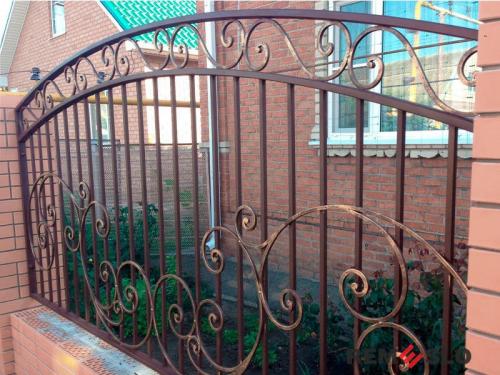 Кованый забор №135