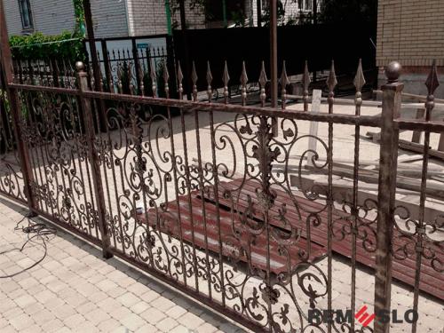 Кованый забор №138