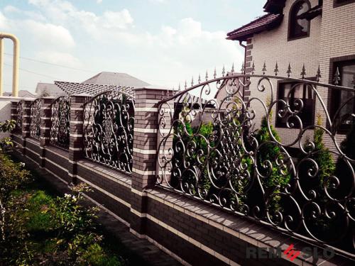 Кованый забор №139