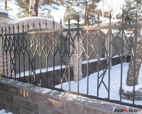 Кованый забор №204