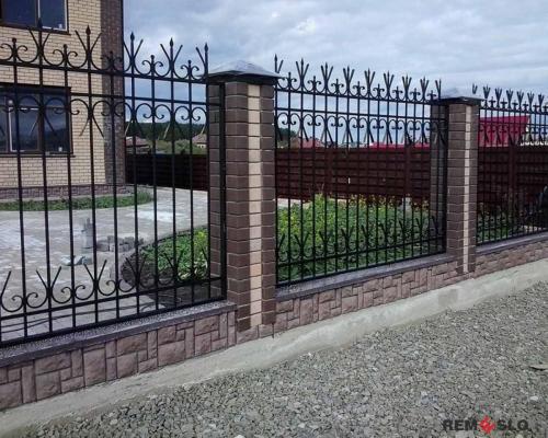 Кованый забор №210