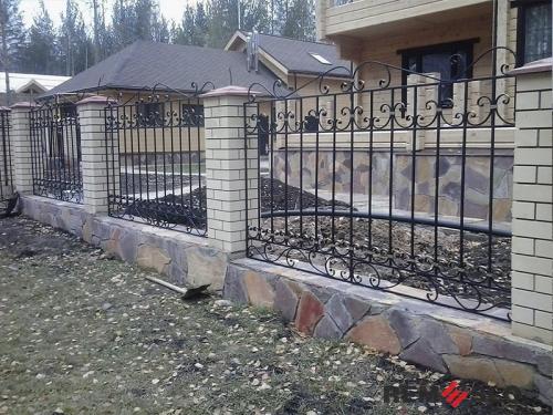 Кованый забор №211