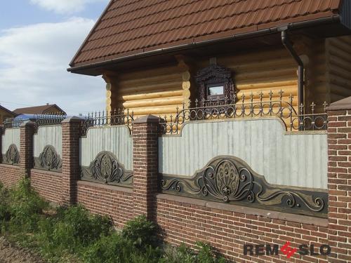 Кованый забор №215