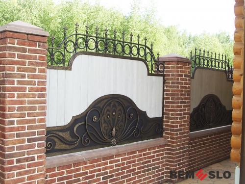 Кованый забор №216