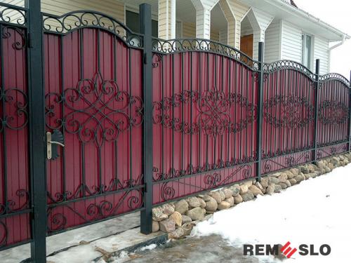 Кованый забор №232