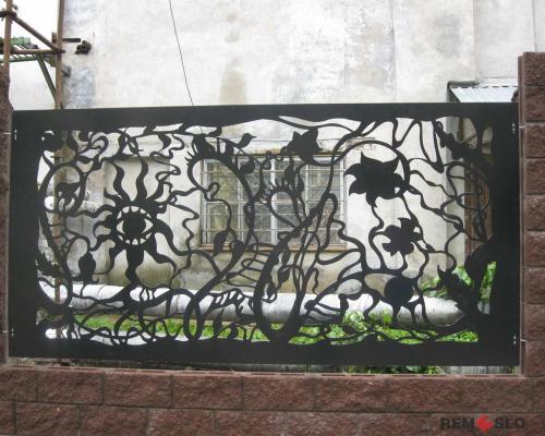 Кованый забор №266