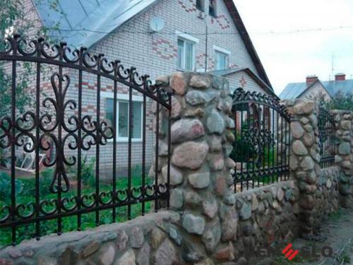 Кованый забор №49