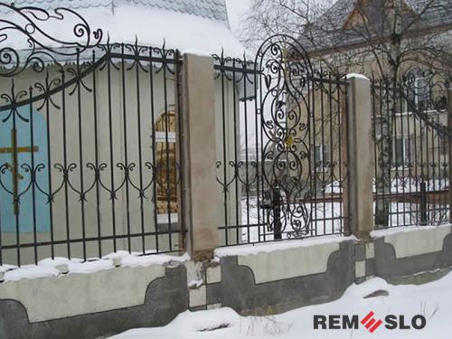 Кованый забор №58