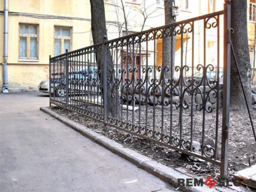 Кованый забор №66