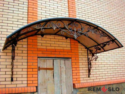 Кованый козырек №100