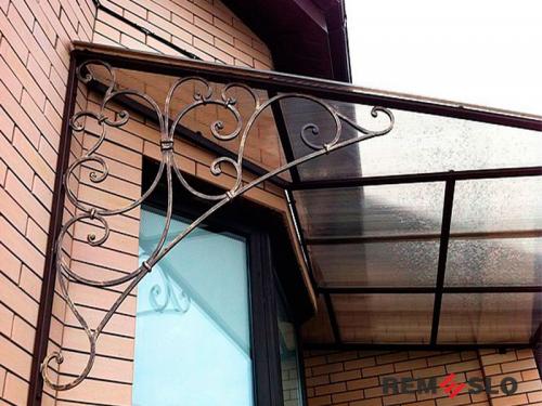 Кованый козырек №102