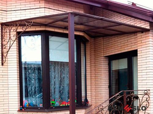 Кованый козырек №103