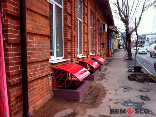 Кованый козырек №105