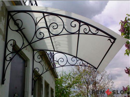 Кованый козырек №106