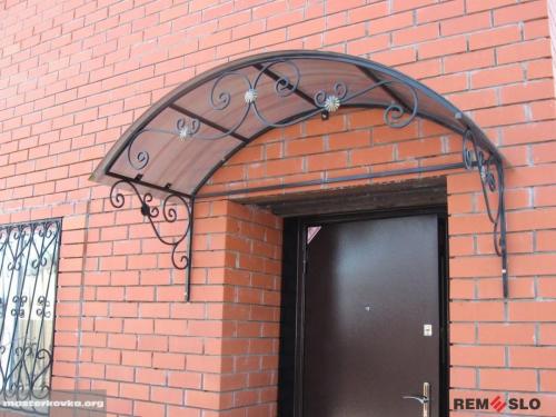 Кованый козырек №108