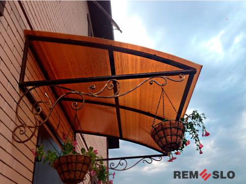 Кованый козырек №111