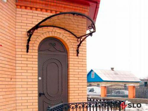 Кованый козырек №112