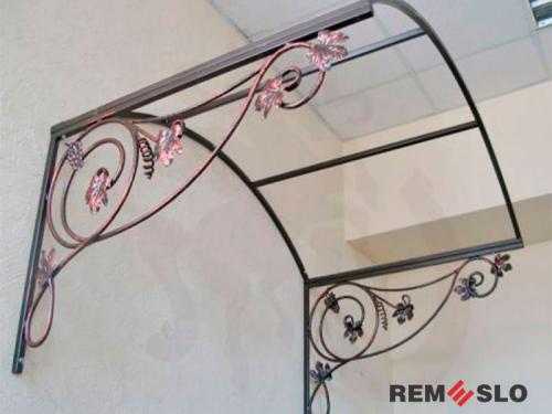 Кованый козырек №113