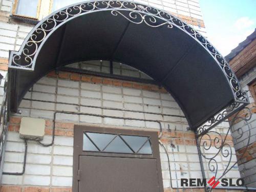 Кованый козырек №115