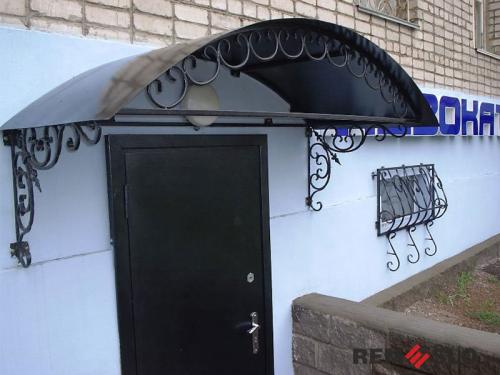 Кованый козырек №116