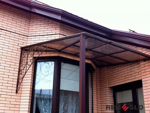 Кованый козырек №117