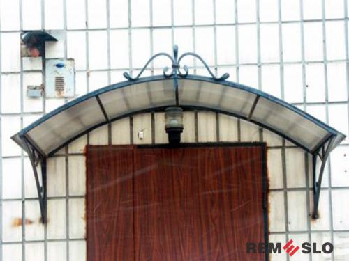 Кованый козырек №118