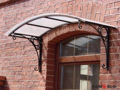 Кованый козырек №119