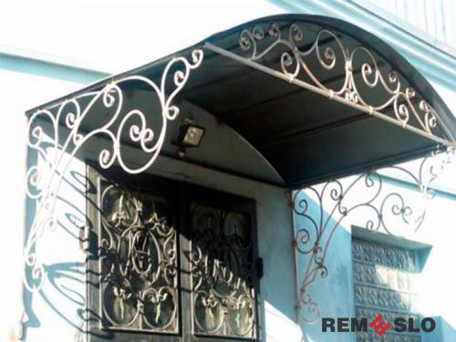 Кованый козырек №122