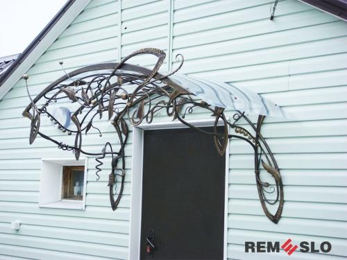 Кованый козырек №2