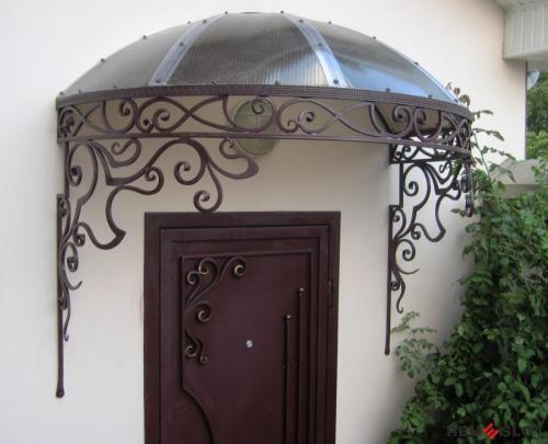 Кованый козырек №3