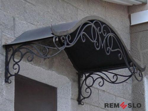 Кованый козырек №33