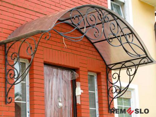 Кованый козырек №35