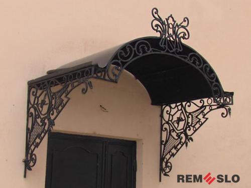 Кованый козырек №37