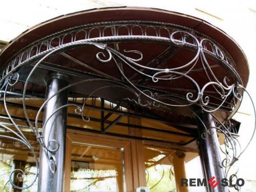 Кованый козырек №39