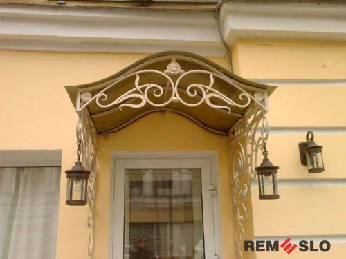 Кованый козырек №40