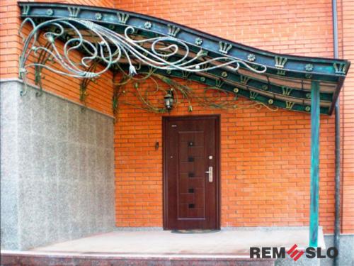 Кованый козырек №41