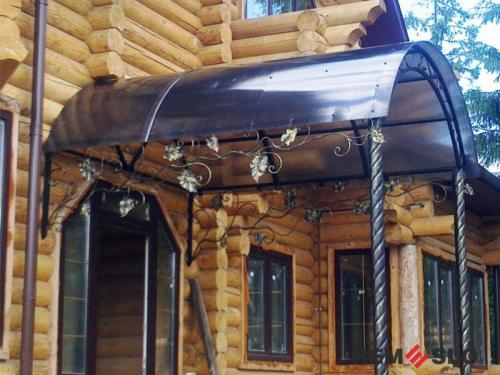 Кованый козырек №43
