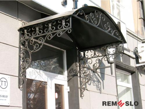 Кованый козырек №48