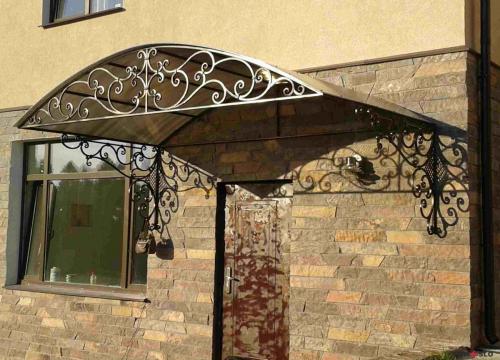 Кованый козырек №51