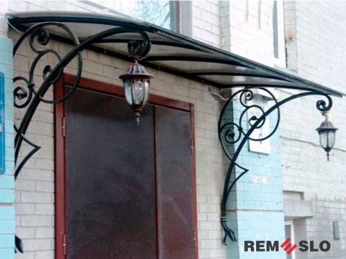 Кованый козырек №54