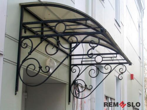 Кованый козырек №56