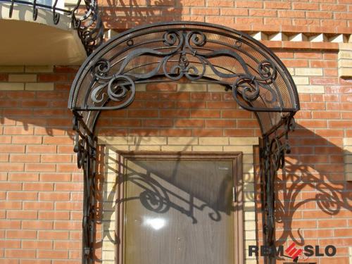 Кованый козырек №57