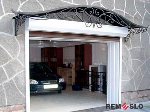 Кованый козырек №60